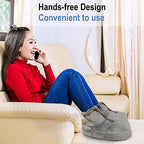 Electric Heated Foot Warmers- Fast-Heating Electric Heating Pad for Foot with 3 Heat Settings,Super-Soft Sherpa-Lined, Machine-Washable, Auto Shut-Off Heated Foot Warmers Under Desk for Men, Women