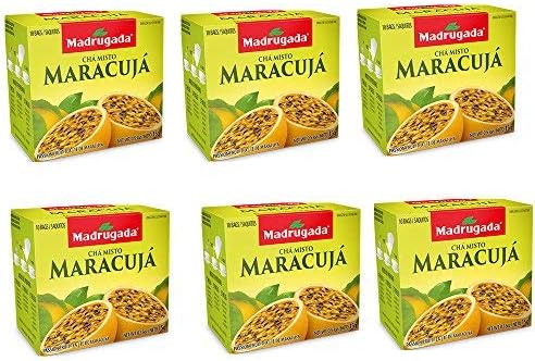 Madrugada Passion Fruit Tea Natural from Brazil 60 Tea Bags