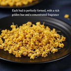 Osmanthus 3.53oz /100g, Dried Osmanthus Flower Edible Osmanthus Loose Leafe Tea, Chinese Traditional Fragrans Tea for Bervage, Food, Baking, Jam, Gui Hua 桂花茶