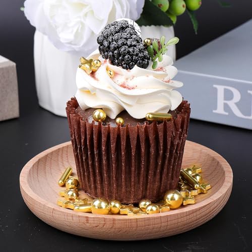 Gold Sprinkles for Cake Decorating, 4.6oz Edible Star Sprinkles with Sugar Pearls and Rods, Candy Baking Decorations, Ice Cream Toppings and Cookie Decorating, Wedding Party Valentines Supplies