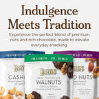 Bazzini Milk Chocolate Cashews, Gourmet Cashews Coated in Rich Milk Chocolate, Kosher, Since 1886 Gourmet Nut Snack, Made in USA (7oz Pouch)