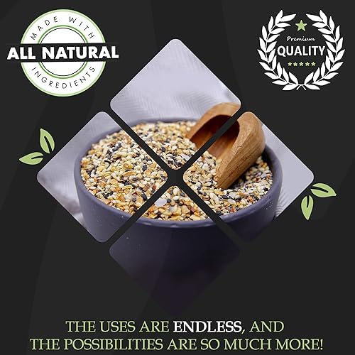 The Spice Lab Everything Bagel Seasoning Blend - 4.6 oz Shaker Jar - Premium Everything Seasoning for Bagels - Gourmet PALEO and KETO Approved Spice - The Perfect Everything Bagel Spice - 7079