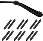 Premium Ultra Soft Anti Slip Silicone Eyeglass Temple Tips - 6 Pair Ear Grips Sleeve Retainer