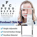 ERICAT Vision Training Forehead Bracket, Ergonomic Forehead Chin Support Bracket, 0-95mm Distance Liftable, Adjustable Height 105-200mm from Base to Head Support, Suit for Optometry Equipment
