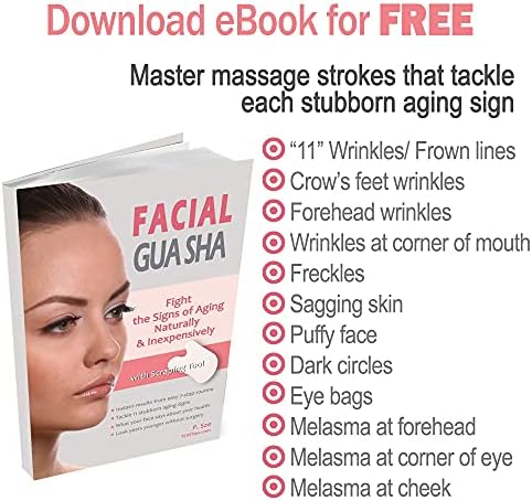 Anti-Aging Gua Sha Tools for Face with Problem-Specific Instructions