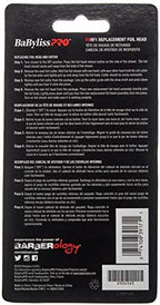 BabylissPRO Barberology Professional FXFS1 SILVERFX Replacement Single Foil Shaver Head with 1 Cutter