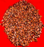 Indian Consigners Natural Crushed Polished Tumbled Gem Stone Chips, Decoration & Healing Crystals (Red Jasper)