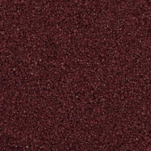 Burgundy Sugar Crystals | Ideal Decoration Solution for Cakes, Cookies, Cupcakes & Desserts | Sugar Crystals for Baking Topping | Adds Crunch & Shine to Every Sweet Treat - 3.6 oz