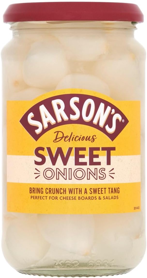 Sarson's Sweet & Mild Silverskin Onions 460g (Pack of 1)