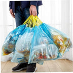 150 Count Colorful Large Trash Bags Drawstring - Extra Thick Large Garbage Bags Unscented Strong Plastic Waste Basket Liners for Kitchen Car Office Random Color (50x44cm)