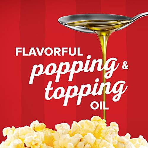 Orville Redenbacher's Popcorn Oil, Butter Flavor, Movie Night Supplies, 16 fl oz. (Pack of 6)