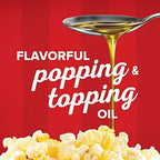 Orville Redenbacher's Popcorn Oil, Butter Flavor, Movie Night Supplies, 16 fl oz. (Pack of 6)
