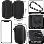 Woanger 4 Pcs Hearing Aid Case Hard Asthma Inhaler Holder Travel Hearing Aid Case Earbud Portable Zipper Carry Holder with Mesh Pocket for Inhaler Carrying Aid Other Accessories from Dust and Dirt