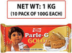 Parle-G Gold Biscuits, 1 KG (10 pack of 100g)