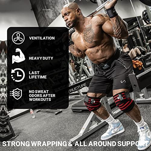 Schiek Sports Heavy Duty 1178 Knee Wraps - Powerlifting and Weightlifting Wraps