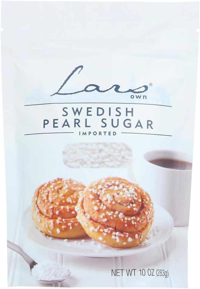 Lars' Own Swedish Pearl Sugar, 10-Ounce Packages (Pack of 6)