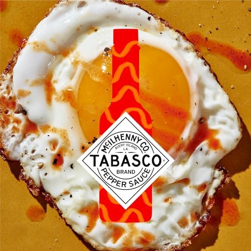 TABASCO Brand Original Red Pepper Hot Sauce, Medium Heat, Glass Bottle, Classic & Versatile Flavor, Three Simple Ingredients, Great for Dips, Tacos, Eggs, Pizza, Oysters & More, 2 Fl Oz (Pack of 1)