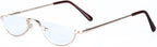 Agstum Half Moon Readers Spring Hinge Reading Glasses Single Vision (+2.50, Gold)