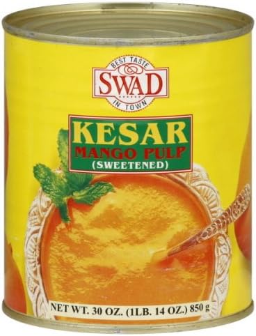 Swad Kesar Mango Pulp, 30-Ounce (Pack of 6)