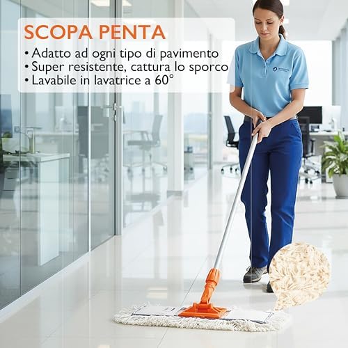 Cotton Broom 40 cm Complete ART.0025A Cleaning Tools