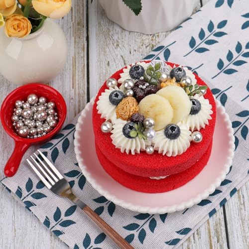 Sprinkles for Cake Decorating, 7.8oz Silver Pearl Sprinkles Mix for Birthday Cake Cupcake Cookie Baking Ice Cream Toppings
