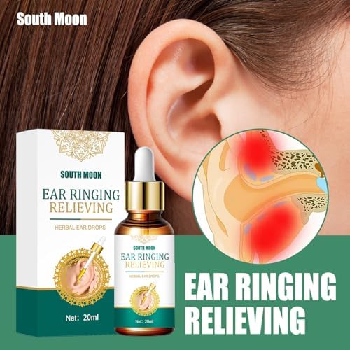 Tinnitus Relief for Ringing Ears, Tinnitus Relief Ear Drops, Natural Tinnitus Relief for Ringing Ears, Effectively Reduce Ear Noise & Promote Healthy Hearing, 20 ml
