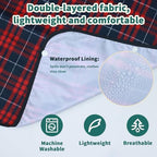 Adult Bibs for Men Pack of 3 - Reusable Bibs for Adult Eating, Clothing Protector with Crumb Catcher, Waterproof & Machine Washable Large Bids for Elderly Seniors Gifts for Men/Dad/Father