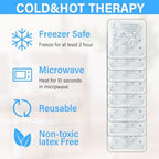 TrelaCo 30 Pack Clear Small Ice Packs for Injuries Reusable Mini Boo Boo Gel Bead Ice Pack Soft Cold Packs Cold Hot Compress for Pain Relief Wisdom Teeth Breastfeeding, Tired Eyes Face Neck