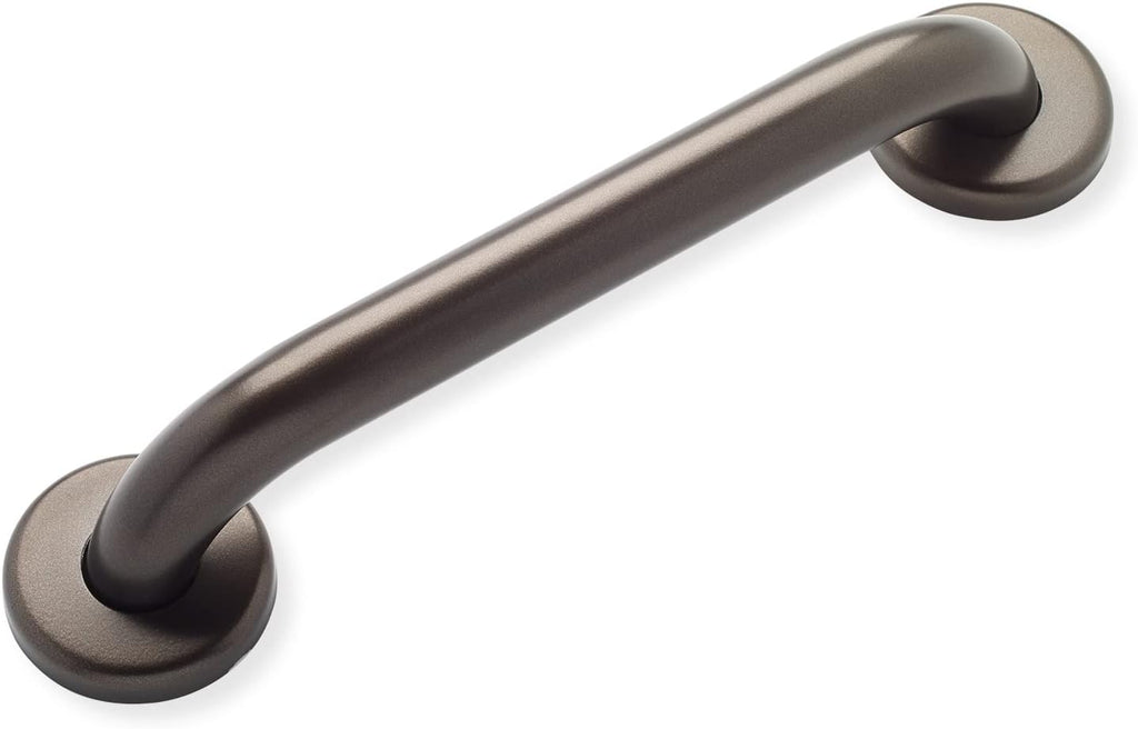12” Shower Handle Smooth Grip | 304 Stainless Steel Grab Bars for Bathtubs and Showers | Old World Bronze ADA Standard Hand Rails for Seniors, Children, Injured People | Supports Upto 400lbs