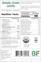 Organic Green Lentils Whole Raw, High Fiber Non-GMO-Bulk (5LB)