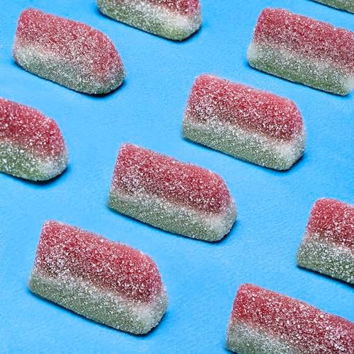 Kervan Candy Bebeto Watermelon Slices - Fruity, Soft, Sweet & Sour Gummy Candy Bulk for Kids, Gift Snacks and Parties - Watermelon Slice Gummies Big Party Size Bag (5 lbs)