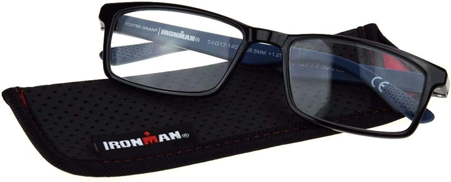 Foster Grant Ironman IronFlex IM2002 Men's Reading Glasses +2.00
