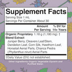 MARYRUTH'S Organics Herbal Supplement Drops | Support Renal & Urinary Systems | Juniper Berry | Cleavers | Dandelion | Hawthorn | Horsetail & Chanca Piedra | Vegan | Non-GMO | 1 Fl Oz
