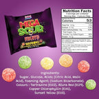 Barnetts - Mega Sour Candy Fruits 104g - Trendy Sweet Bags - Traditionally Handmade Sweets - Sour Coating Lasts 20 Seconds - Candies for Party Bag, Gift Hamper, or Hamper Box
