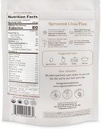 Organic Traditions Sprouted Chia and Flax Seed Powder Organic Chia and Organic Flax for Plant Based Non-GMO Superfood 454g/16oz Bag