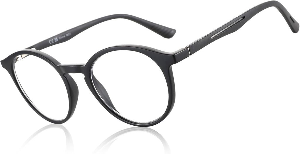 BLUEMOKY Reading Glasses for Men and Women: Blue Light Round Classic Eyeglasses - Computer Readers Glasses