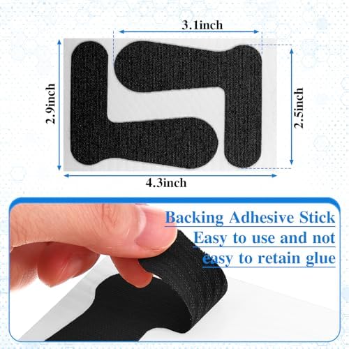 Geiserailie 60 Pcs (30 Sheet) Thumb Support Tape for Arthritis Self Adhesive Thumb Protecting Straps, Elastic Thumb Pain Relieving Patch for Sport Housework Joint Support (Black)