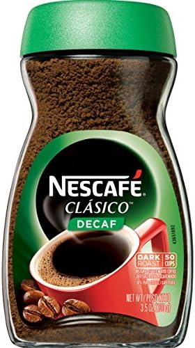Nescafe Clasico Decaf Instant Coffee, 3.5 oz