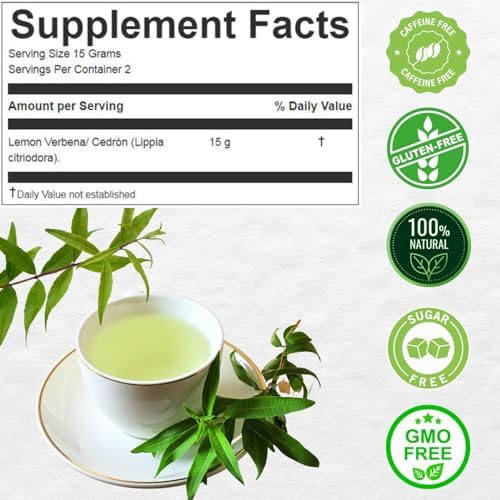 Lemon Verbena 25 Teabags of Cedron Herbal Tea All Natural Lemon Beebrush from Peru Used to Add Lemon Flavor in Cooking Perfumes Essential Oil