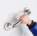 handrail Handrails Grab Bar Polished Chrome Handrail with Sturdy Base Wall Mount-Slip Assist Handle for Disabled Elderly Adult Pregnant Woman/Silver/78Cm