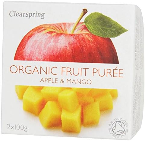 Clearspring Organic Fruit Puree Apple & Mango 100g - Pack of 2
