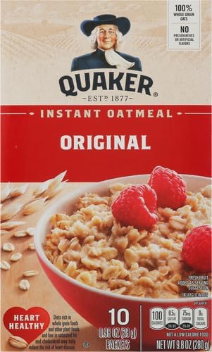 Quaker Instant Oatmeal, Original, 0.98oz Packets (10 Pack)