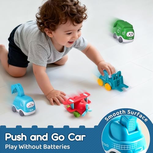 Big Cartoon Truck Car Toys for 1 Year Old Boy with Playmat/Storage Bag|Baby and Toddler Toys 12-18 Months & Age 1-2|1st Birthday & Easter Gift for Baby Toys 1 Year Old
