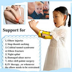 Prevent Scratching Face, Thumb Sucking Habit, Pulling IV Tubes Elbow Immobilizer Splint & Arm Restraint Wrap for Babies Kids-Prevent HAND-TO-FACE habits (Small)