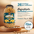 Stonehedge Farms Salted Caramel Flavored Popcorn | 32 oz Large Tub | Perfect for Holidays and Christmas | Bulk Gourmet Popped Sweet Snacks | Pop Corn Gift