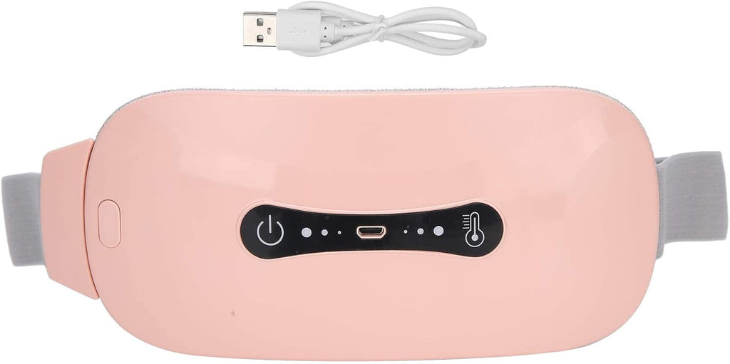Menstrual Heating Pad, Portable Electric Heating Pad for Cramps Rechargeable Heating Vibration Pads for Women Girls Teen Menstrual Relief Device Warming Waist Back Belts Belly Heating Pads