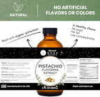 Pistachio Extract for Baking, Ice Cream, Drinks and Candy - 2 Oz - Water-Soluble - Harvest Moon Delights - Pistachio Flavoring, Flavor