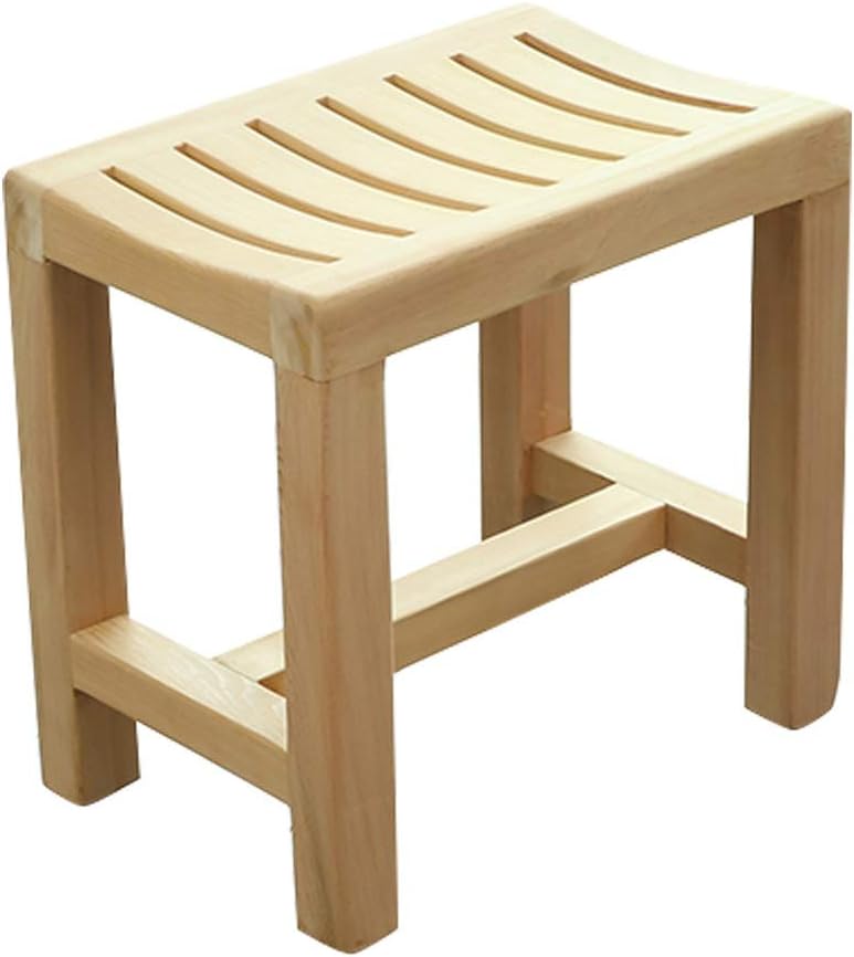 Shower Bench, Wood Heavy Duty Bath Chair Tool Free Anti-Slip Bathtub Seat Bench Stool Lightweight and Durable for Elderly, Senior, Handicap, Disabled Bathtub Shower (Size : 42×28×4