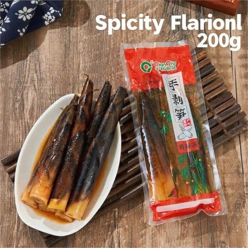 Hand Peeled Bamboo Shoots,Pickled pepper Crispy Bamboo shoots,Spicy Chinese Snacks, Pickled Vegetables, Snack Gift Pack (3pack/660g)