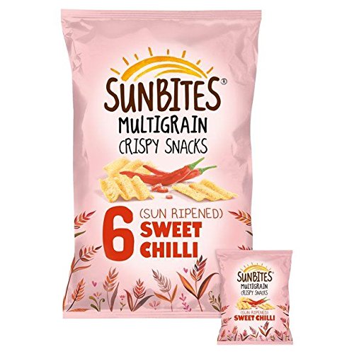 Sunbites Sweet Chilli Multigrain Snacks 25g x - 6 per pack (0.33lbs)